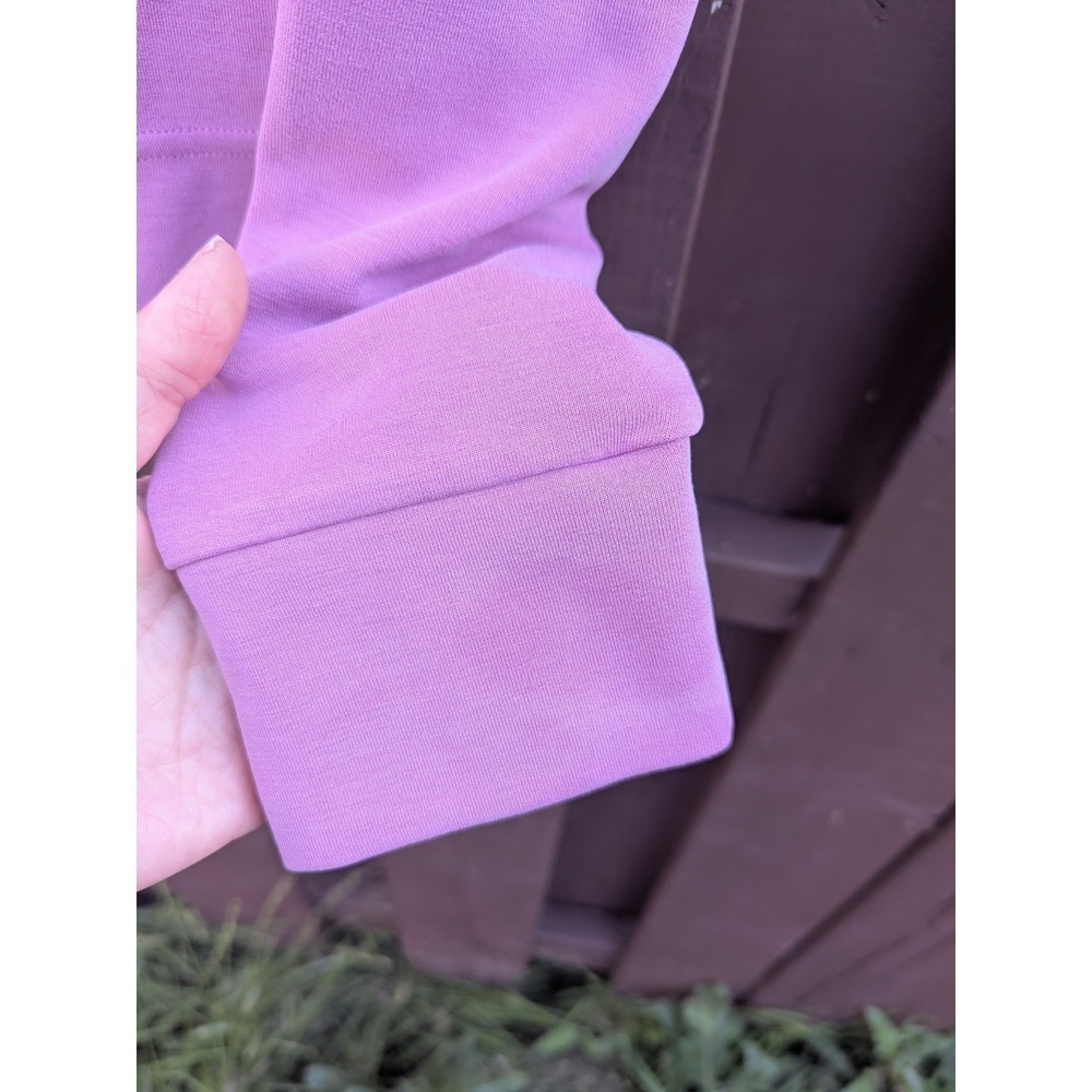 Athleta Sweatshirt Womens Size XS Purple Pink Crew‎ Neck Athleisure Flaw - Picture 6 of 12